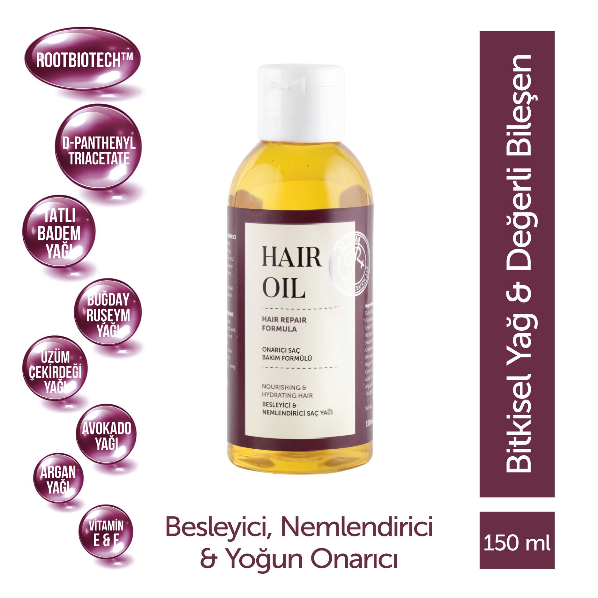 MFM Hair Oil (150 ml) - Saç Bakım Yağı