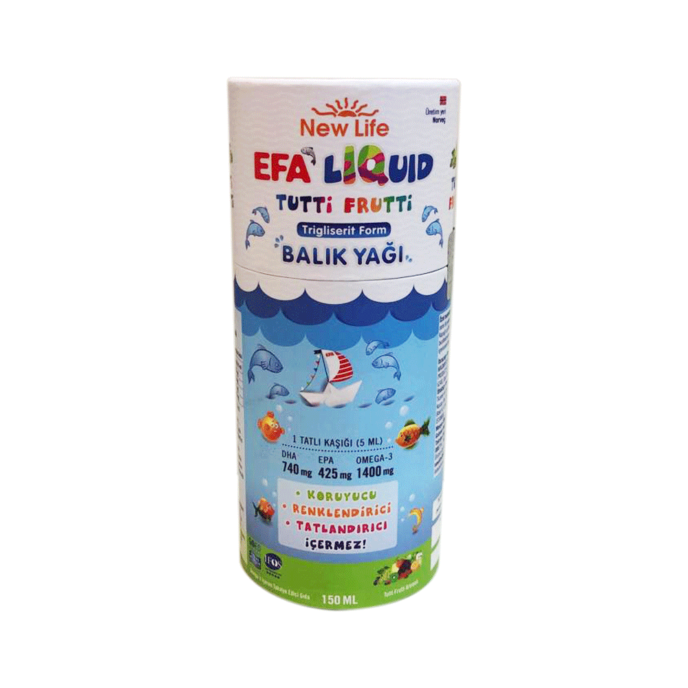 New Life EFA LIQUID Tutti Frutti - En Yüksek DHA içeren ürün (150 ml)