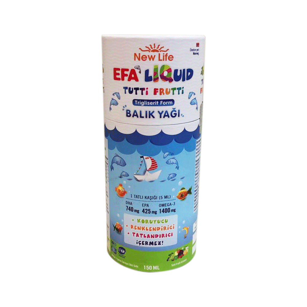 New Life EFA LIQUID Tutti Frutti - En Yüksek DHA içeren ürün (150 ml)