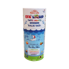 New Life EFA LIQUID Tutti Frutti - En Yüksek DHA içeren ürün (150 ml)