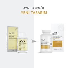 MFM AS5 Rodiola, Çin Geveni (Astragalus Membranaceus), Drococephalum Moldavica, NADH ve L-Sitrulin İçeren Takviye Edici Gıda - 30 Bitkisel Kapsül