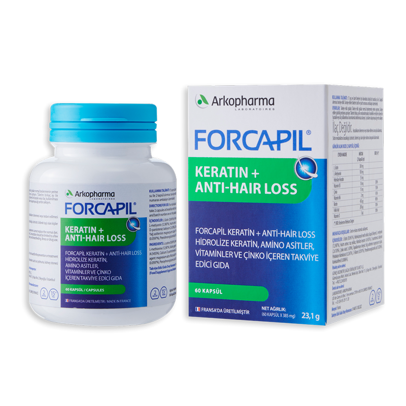 Arkopharma Forcapil® Keratin + Anti Hair Loss 60 Kapsül