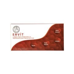 MFM Ervit - 30 Saşe (L-Arjinin, Taurin, Multivitamin ve Multimineral İçeren Takviye Edici Gıda)