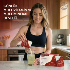 MFM Ervit  L-Arjinin, Taurin, Multivitamin ve Multimineral İçeren Takviye Edici Gıda (L-Arjinin, L-Sitrulin, Magnezyum, Taurin)  - 30 Şase