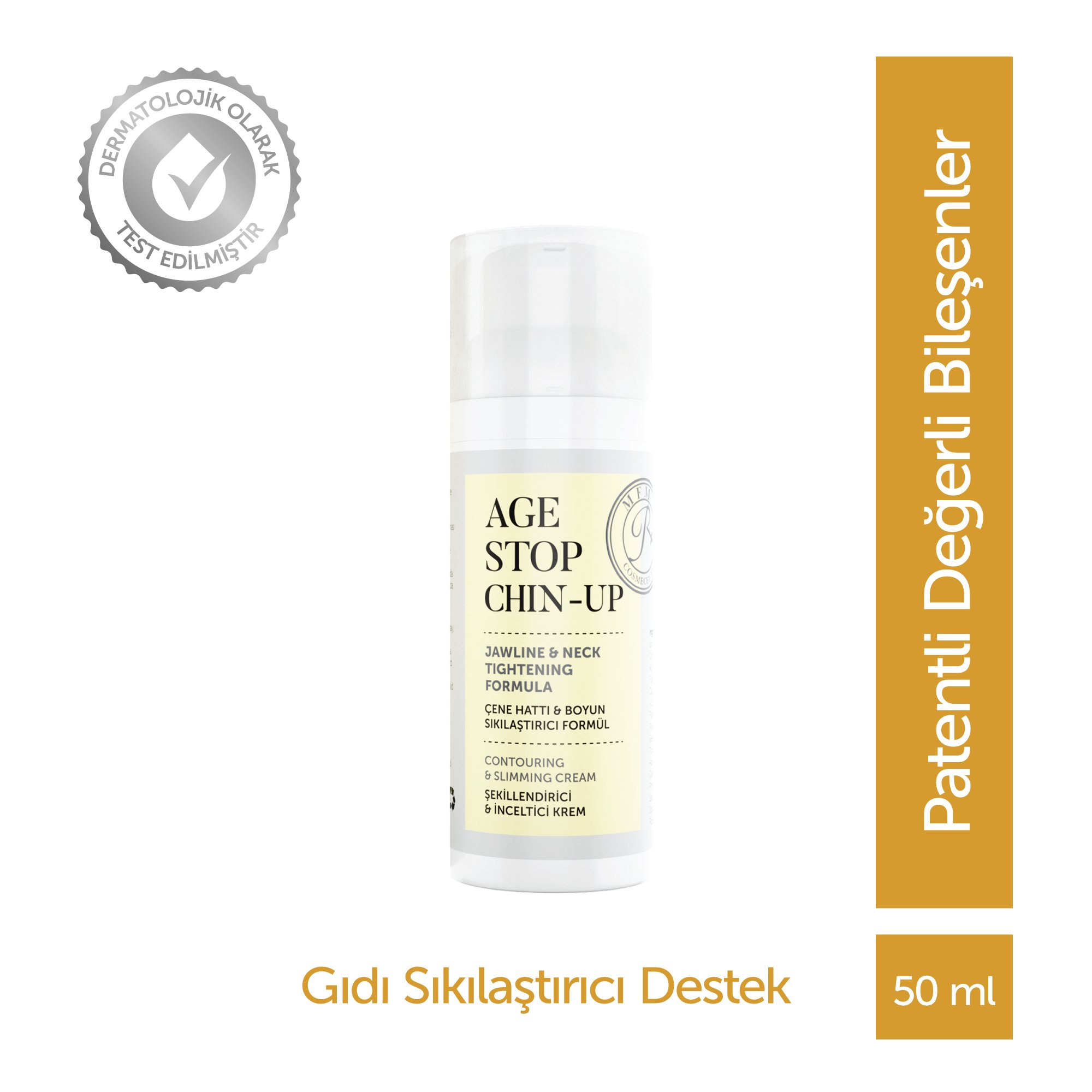 MFM Age Stop Chin-Up Krem (Çene Hattı, Boyun Sıkılaştırıcı Formül) - 50 ml