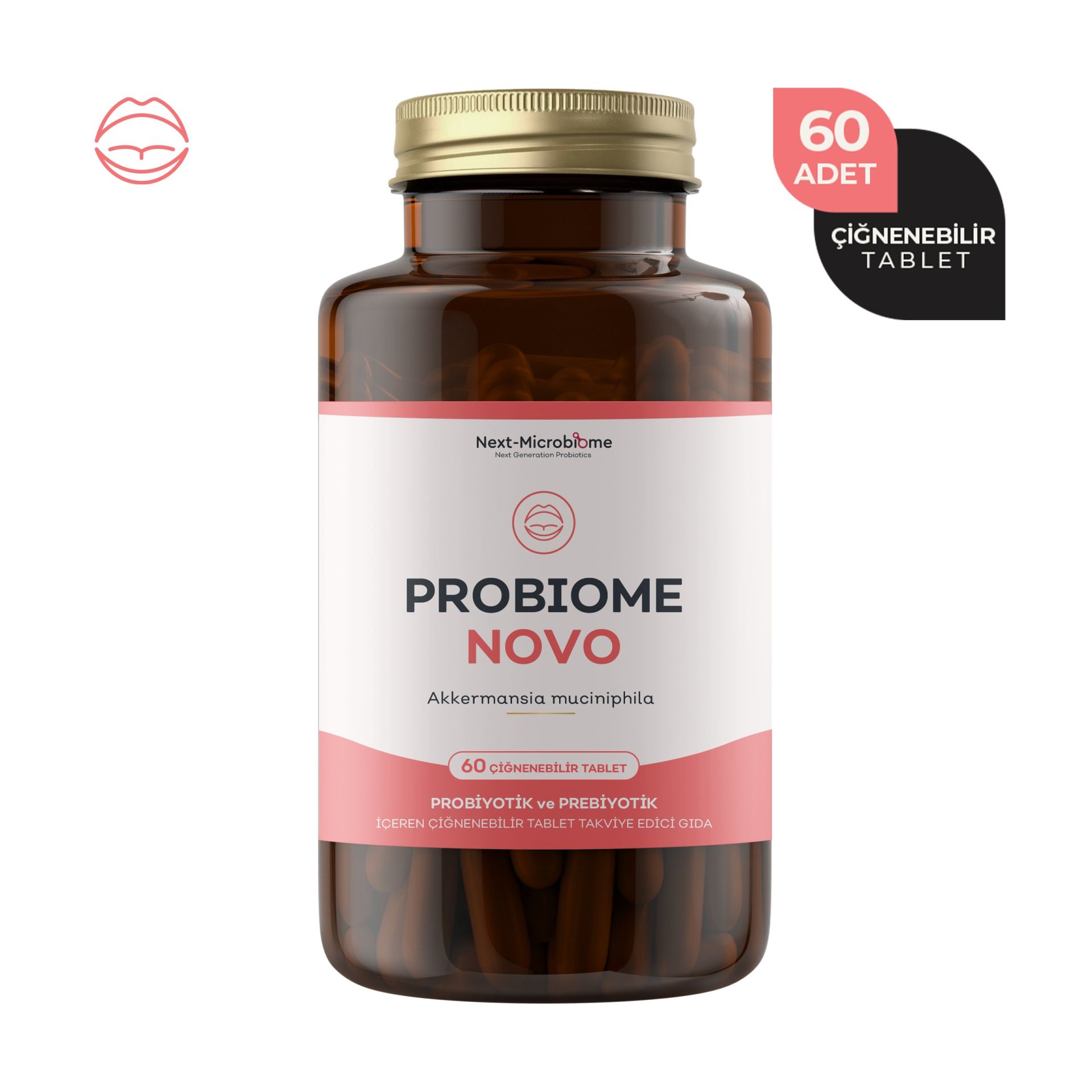 Probiome Novo Probiyotik ve Prebiyotik 60 Çiğnenebilir Tablet