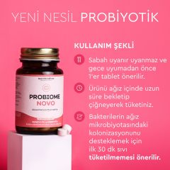 Probiome Novo Probiyotik ve Prebiyotik 60 Çiğnenebilir Tablet