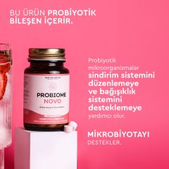 Probiome Novo Probiyotik ve Prebiyotik 60 Çiğnenebilir Tablet