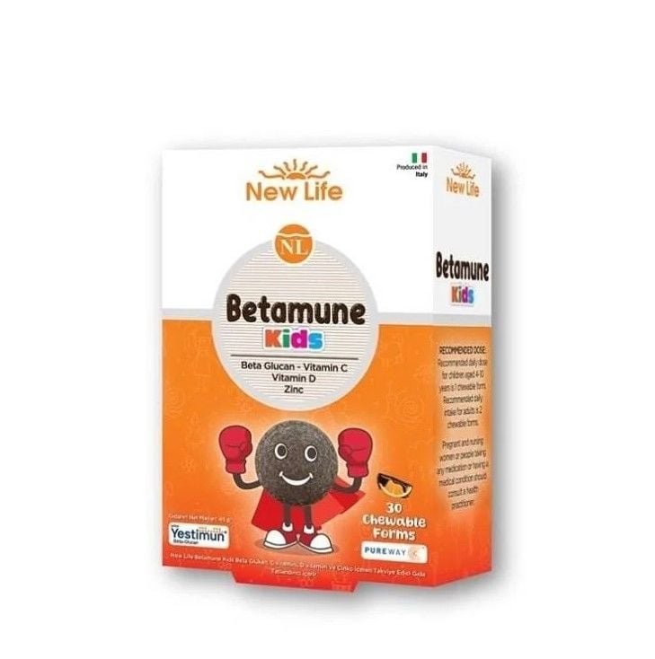 New Life Betamune Kids 30 Çiğneme Tableti