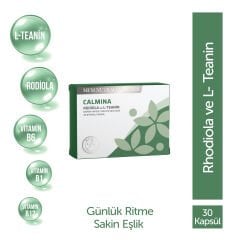 MFM Calmina Rodiola ve L-Teanin İçeren Takviye Edici Gıda (Vitamin B1, B6, B12) - 30 Kapsül