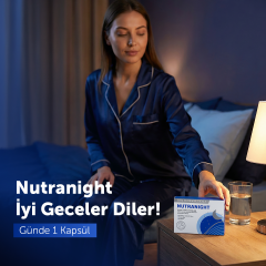 MFM Nutranight 5-HTP ve Bitki Ekstreleri İçeren Kapsül Takviye Edici Gıda (5-HTP, Passiflora, Valerian, Lavanta Ektresi) - 30 Kapsül
