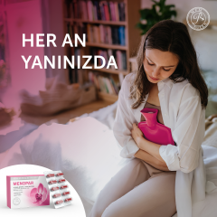 MFM Menopar Kohoş, Şerbetçiotu Ekstresi ve Kalsiyum İçeren Takviye Edici Gıda (Folik Asit, Biotin, Krom) 60 Kapsül