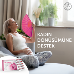 MFM Menopar Kohoş, Şerbetçiotu Ekstresi ve Kalsiyum İçeren 60 Takviye Edici Gıda (Folik Asit, Biotin, Krom)