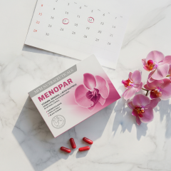 MFM Menopar Kohoş, Şerbetçiotu Ekstresi ve Kalsiyum İçeren Takviye Edici Gıda (Folik Asit, Biotin, Krom)