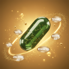 MFM Beauty Cera SNH Seramid, Bitki Ekstreleri ve Koenzim Q10 İçeren Takviye Edici Gıda (Resveratrol, NADH, Biotin, Lutein, Beta Karoten)  - 60 Kapsül