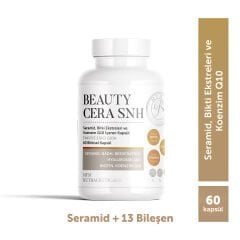 MFM Beauty Cera SNH Seramid, Bitki Ekstreleri ve Koenzim Q10 İçeren Takviye Edici Gıda (Resveratrol, NADH, Biotin, Lutein, Beta Karoten)  - 60 Kapsül