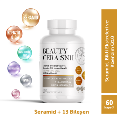 MFM Beauty Cera SNH Seramid, Bitki Ekstreleri ve Koenzim Q10 içeren Kapsül Takviye Edici Gıda (60 Bitkisel Kapsül)