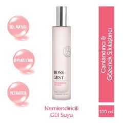 MFM Rose Mist Nemlendiricili Gül Suyu | Pentavitin® & D-Panthenol İçerikli, Gözenek Sıkılaştırıcı 100 ml Sprey