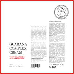 MFM Guarana Complex Cream – Sıkı Görünüm Destekleyici ve Anti-Selülit Bakım Kremi 100 ml