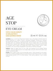 Age Stop Eye Cream | Koyu Halka Bakımı - 15 ml